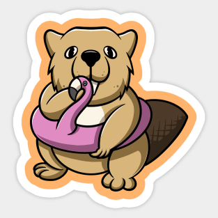 cute otter workout Sticker